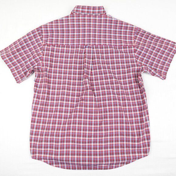 Vintage Chaps Ralph Lauren Short Sleeve Shirt Men's Large Casual Button Down - Picture 9 of 10